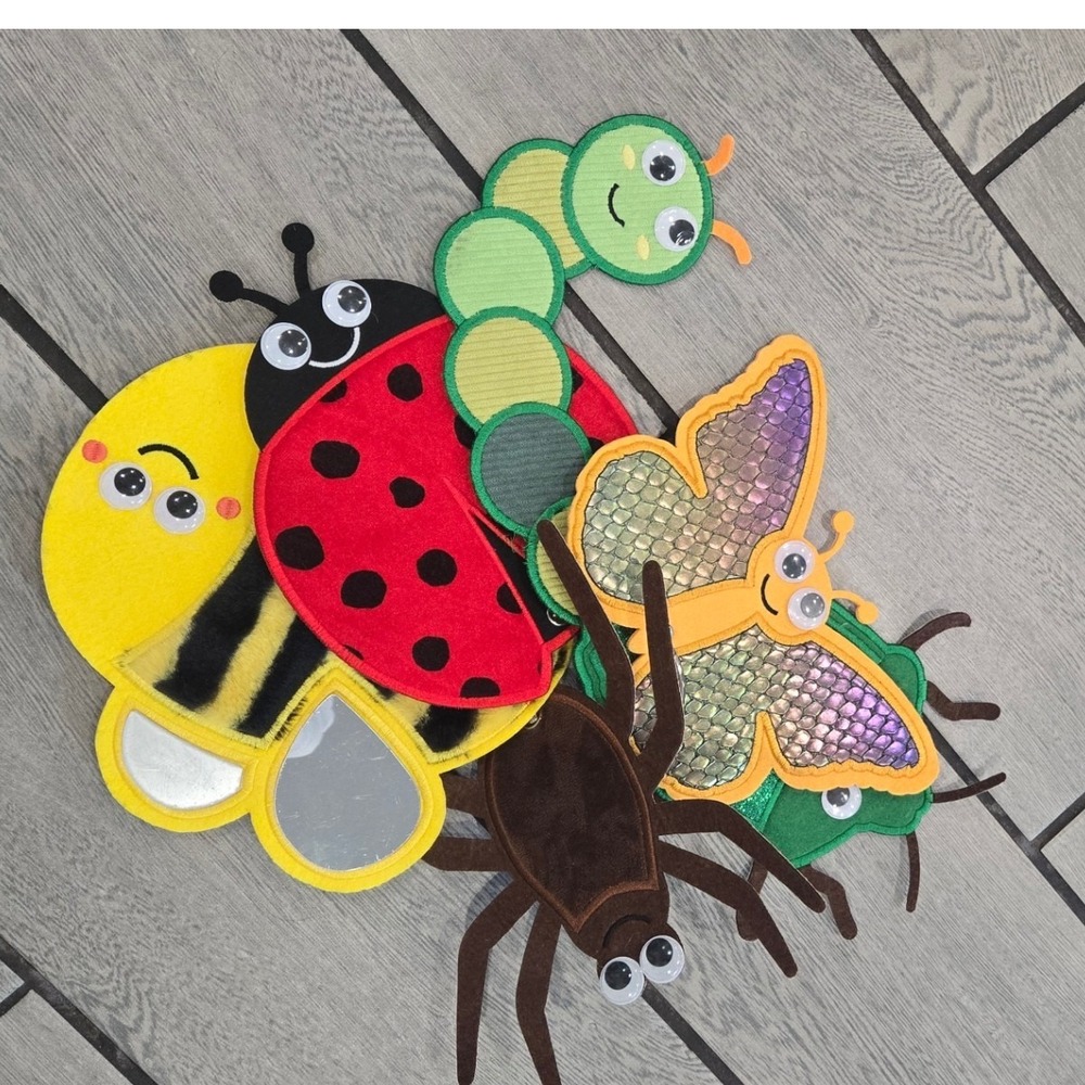 Odoxia Insect Soft Book Baby Sensory Toy Ladybug Butterfly Beetle High Contrast